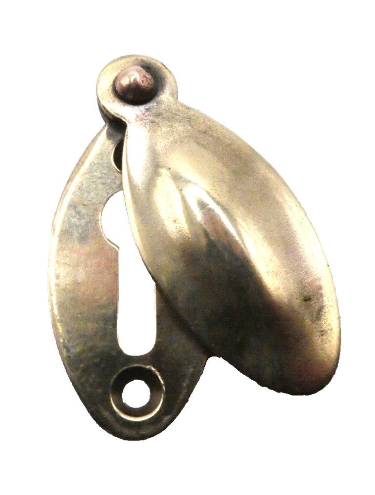 Vintage solid brass escutcheon (ML782)