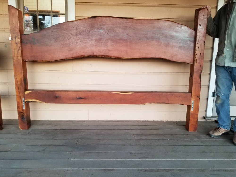 Custom Made King Sized Mesquite Bedframe Set