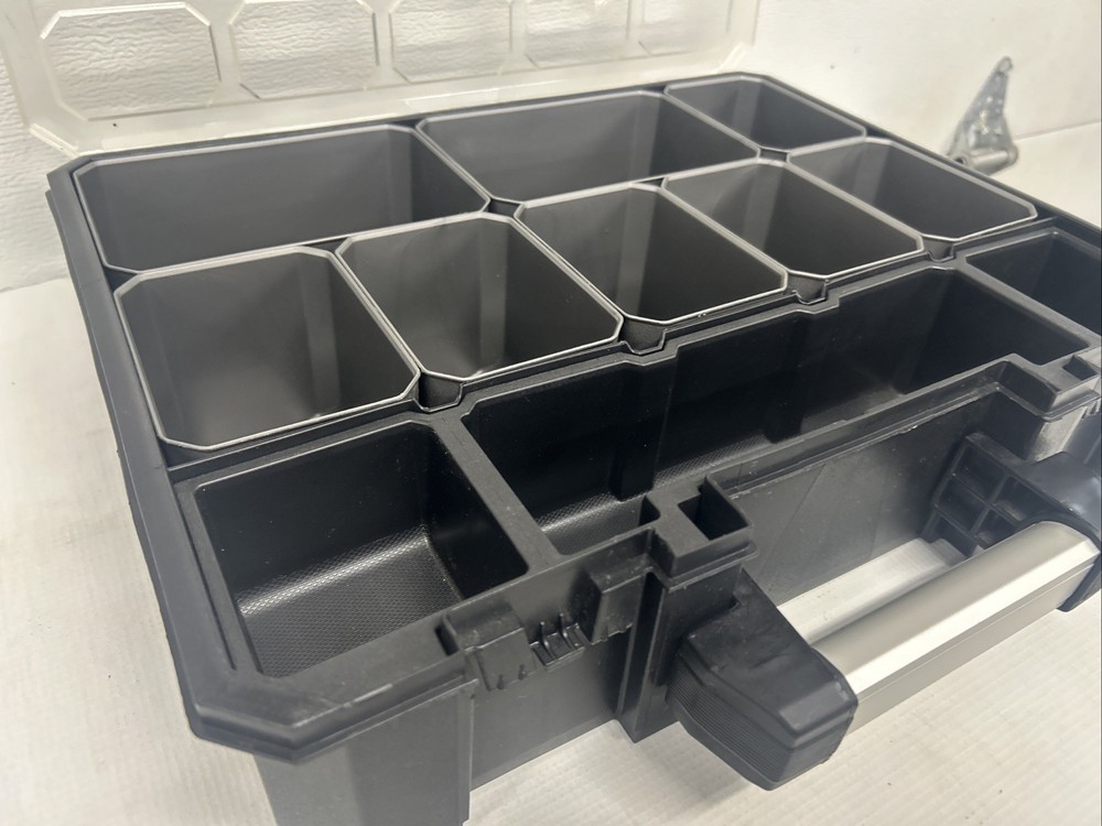 Husky Small Parts Tool Organizer Storage Hardware Case Toolbox 11 Compartments