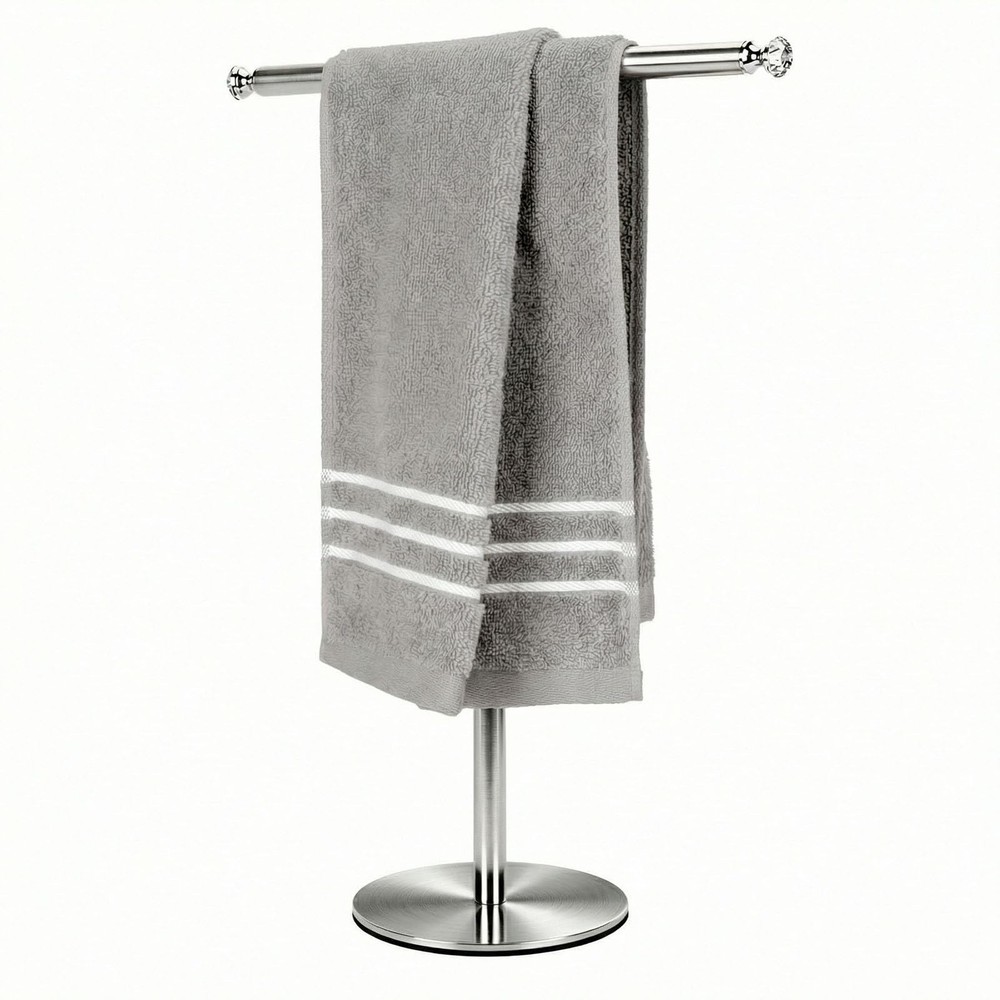 Hand Towel Holder Stand with Crystal knobs, Fingertip Towel Rack, Rust-Proof ...