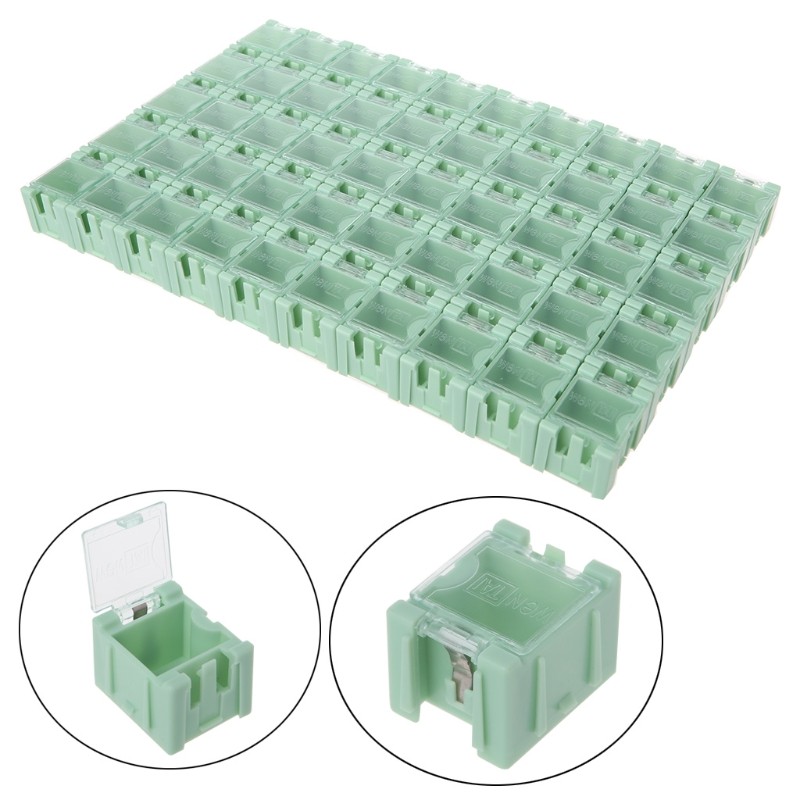 50 Pcs/Set SMT Electronic Component Container Mini Storage Boxes kit