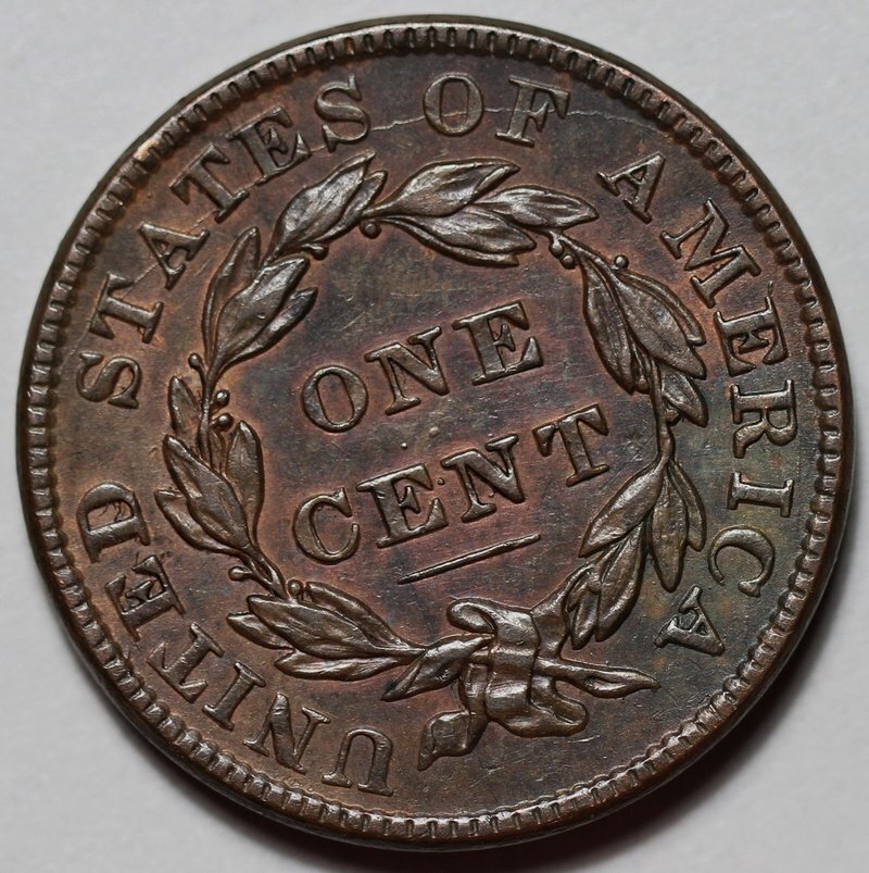1837 Coronet Head Large Cent - US 1c Copper Coin