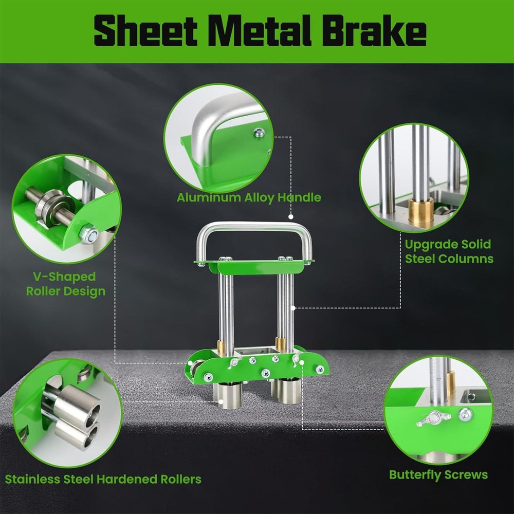 Versatile 3-Station Metal Roller Bender for 0-90Â° Adjustable Bending