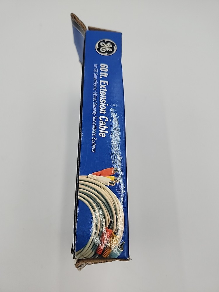 GE 60 FT RCA Extension Cable SmartHome Wired Security Surveillance Systems Pkg