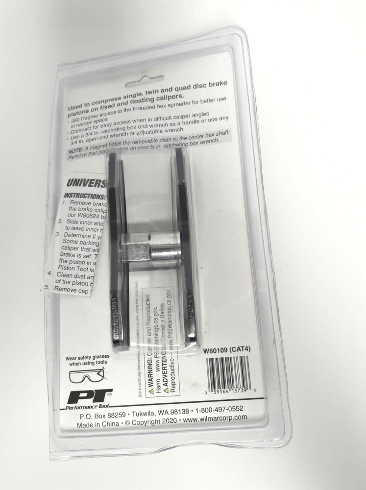 PERFORMANCE TOOL UNIVERSAL BRAKE PAD SPREADER- W80109