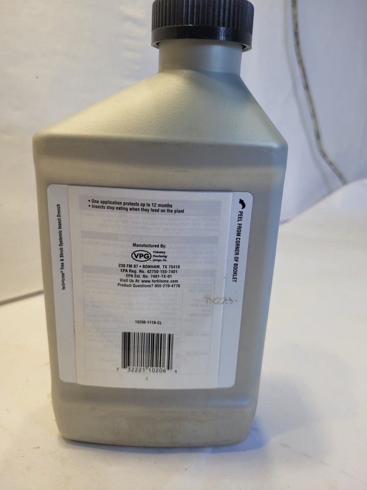 Fertilome Tree and Shrub Insecticide Drench borer White fly killer Bug Control