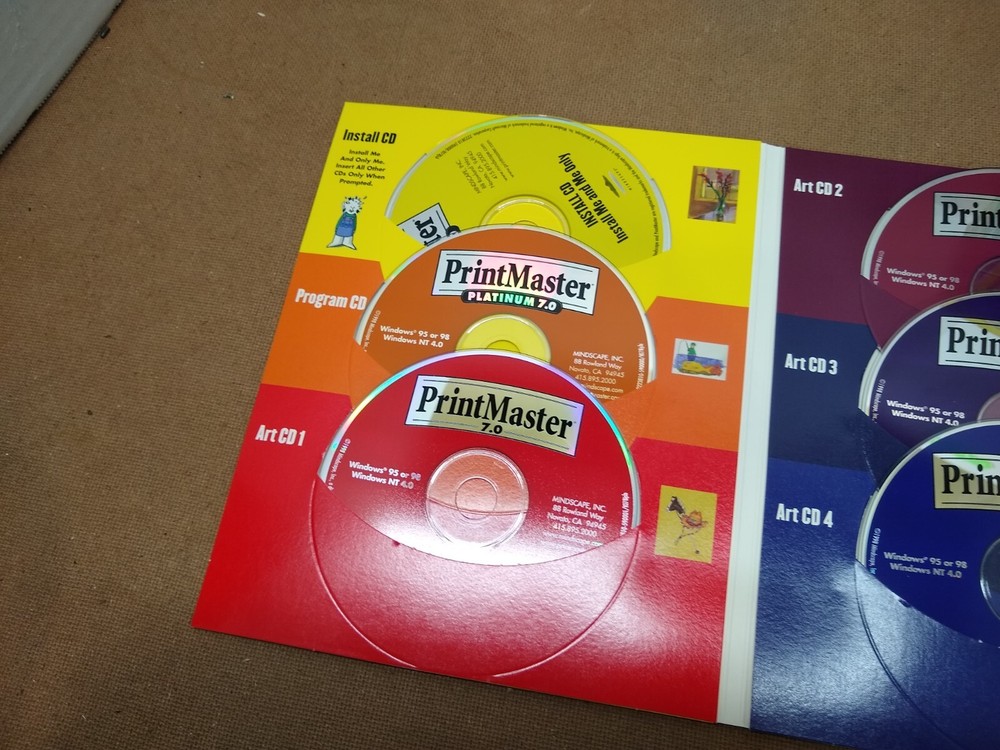 Vintage PrintMaster Platinum Program 7 plus art and graphics