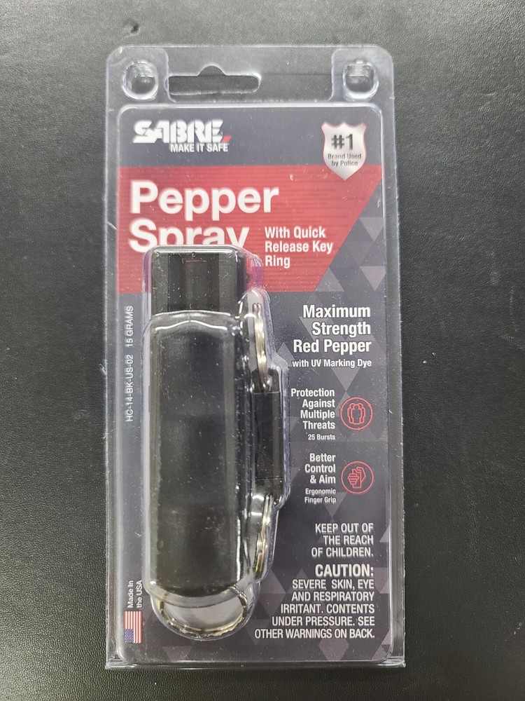 Sabre Pepper Spray With Quick-Release Key Ring For Fast Access From Your Keys
