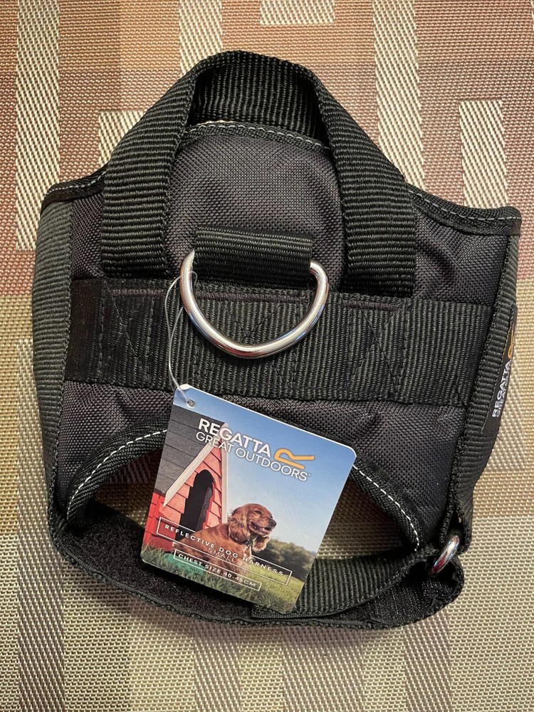 NWT Regatta Dog Harness NO PULL Reflective  Padded Handle -Small- Black RDE002