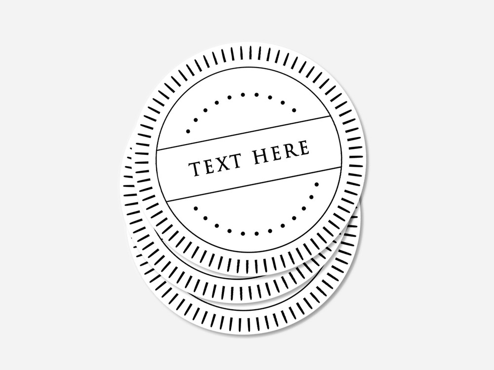 Personalised customise logo round sticker labels, custom stickers