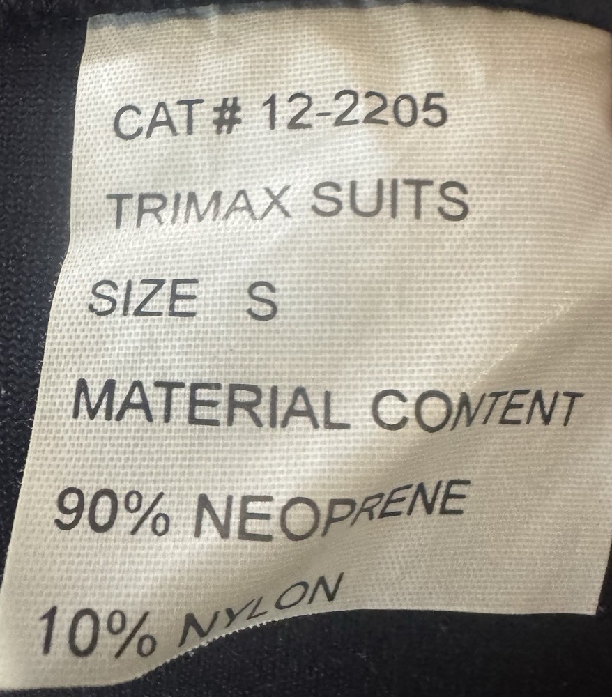 Trimax Performance Size Small Men’s Wetsuit