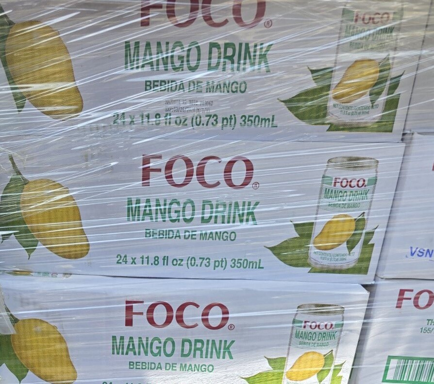 MANGO JUICE, 24 CANS (350ml ea) CASE FOCO BRAND