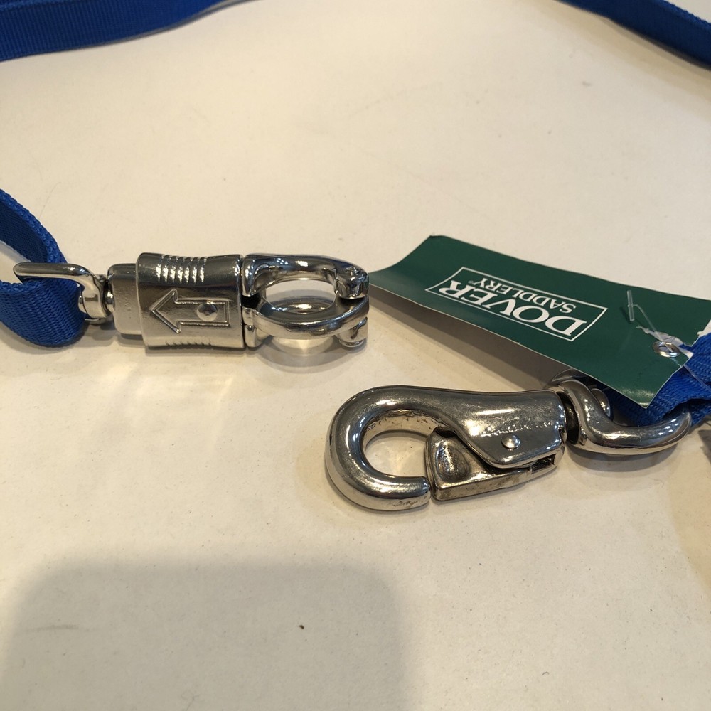 Dover Saddlery Nylon Cross Tie Blue