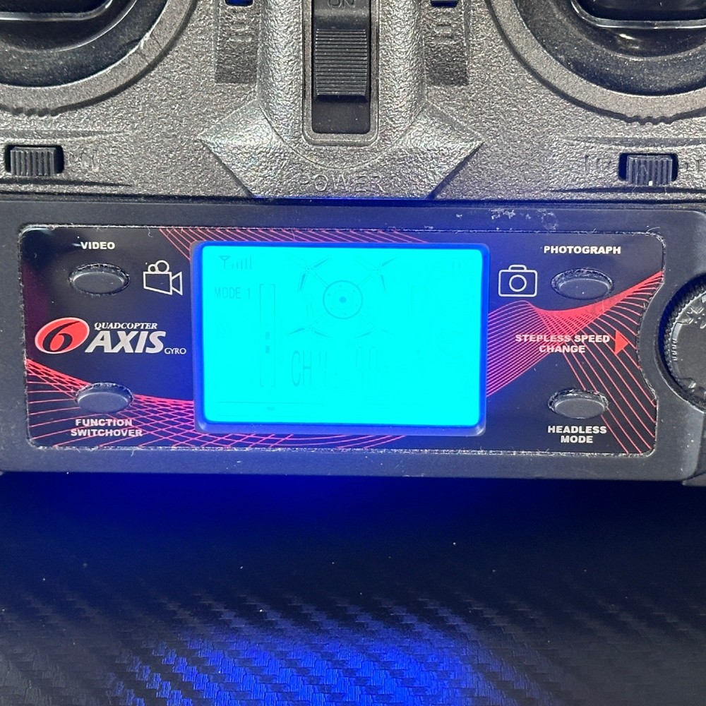 Quadcopter Chaser 6-Axis Gyro 2.4GHz RC Drone Remote Control Transmitter Black