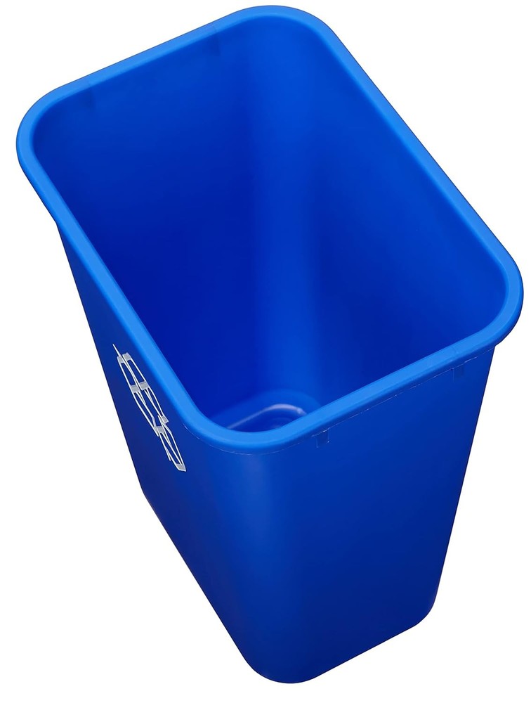 Rectangular Commercial Office Wastebasket, Easy to Clean, Lightweight
