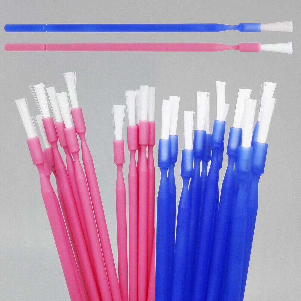 200 Pcs Dental Disposable Micro Brush Bendable Applicator Tips Long Handle