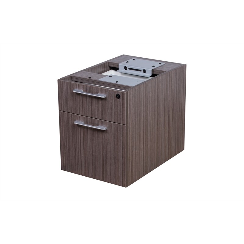 Boss Office Simple System L-Workstation in Driftwood