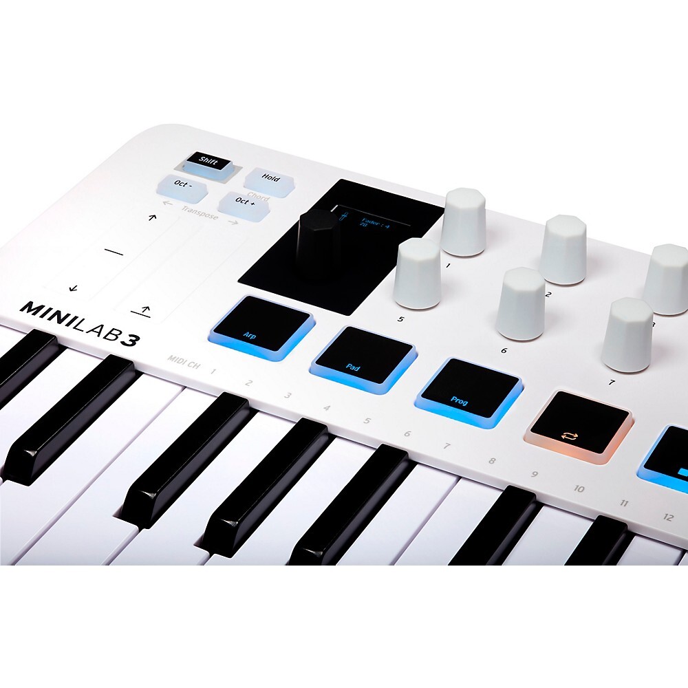 Arturia MiniLab 3 Hybrid Keyboard Controller White