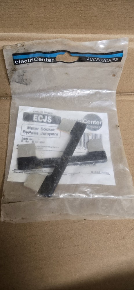 ECJS 200 Amp Meter Socket Bypass Jumper  Assembly, Black