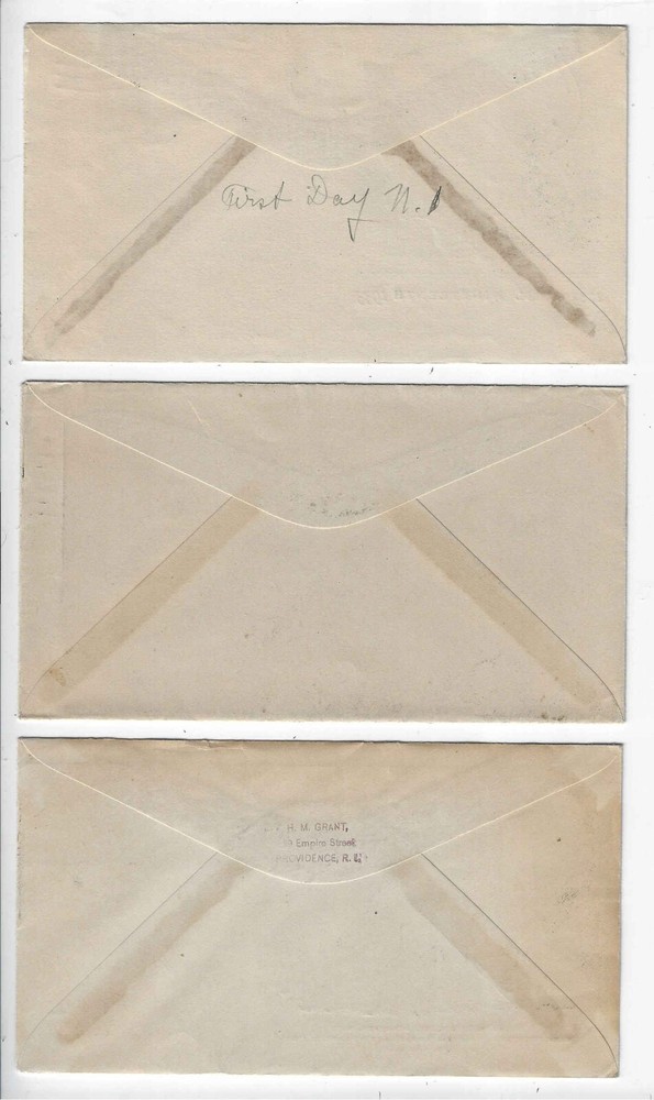 FDC's 727-1, 727-17, 727-39 --- Newburgh issue