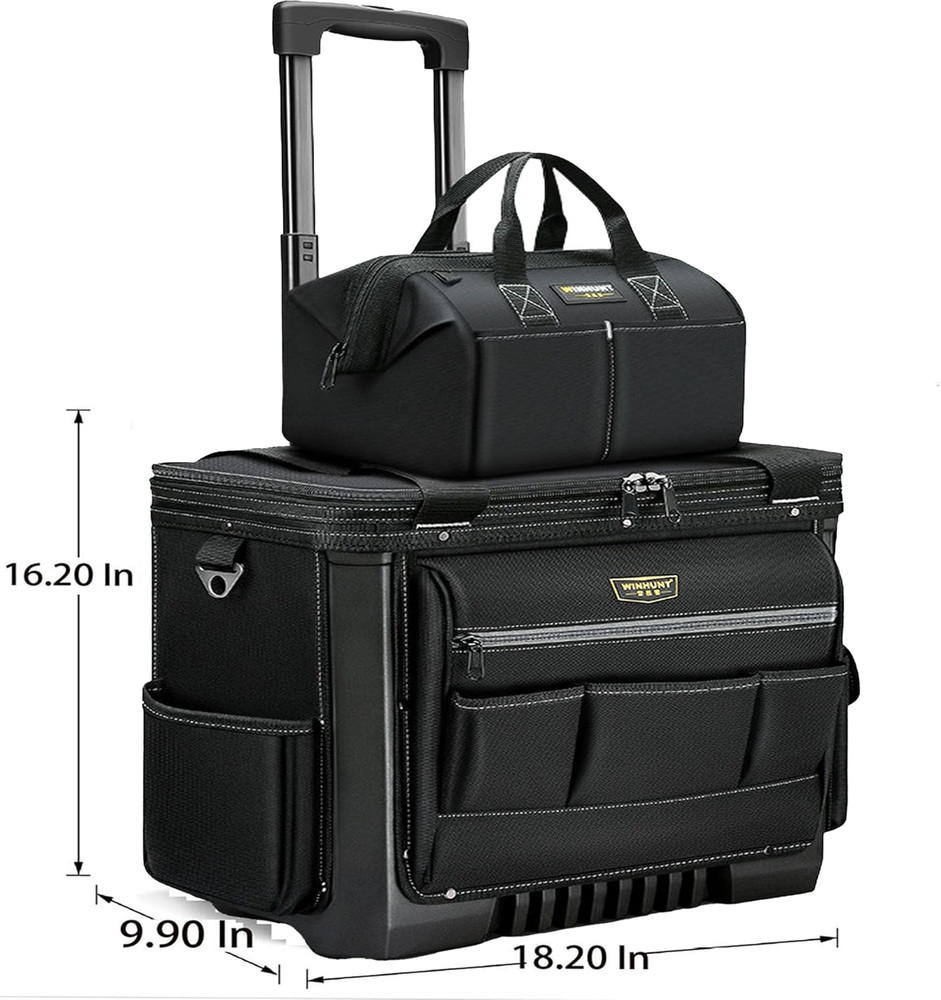 Versatile Rolling Tool Bag - Select 2-Wheel or 4-Wheel Option!