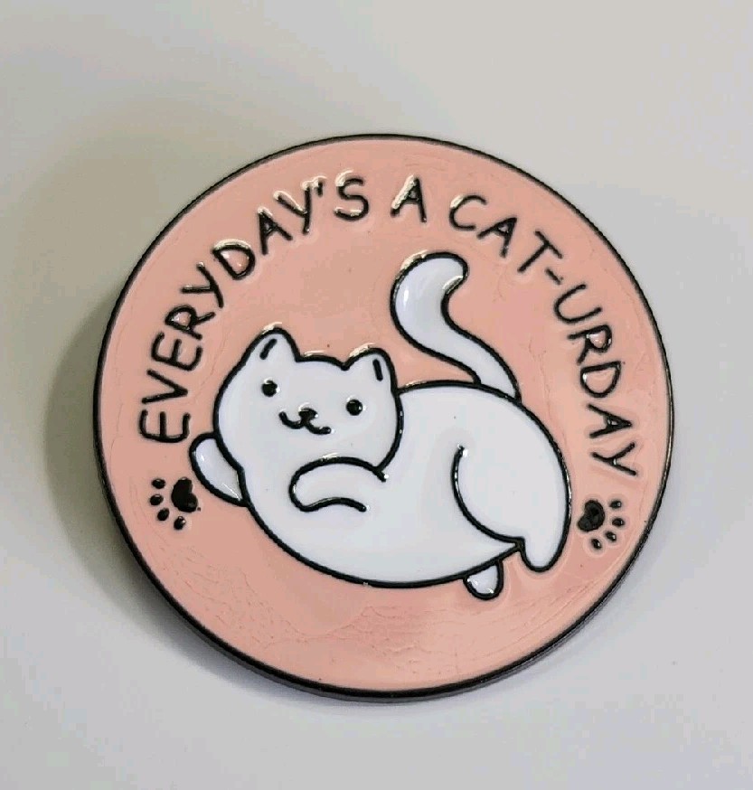 Everyday Is Cat-Urday Lapel Pin