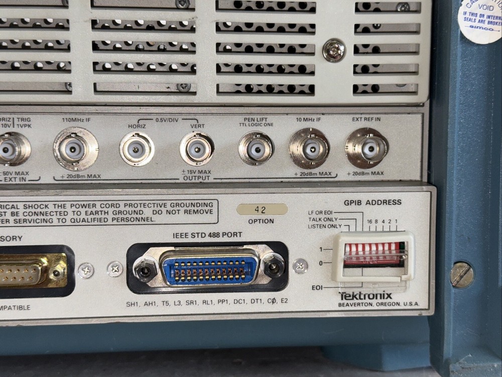 Tektronix 494AP Programmable Spectrum Analyzer 48 to 440Hz Range