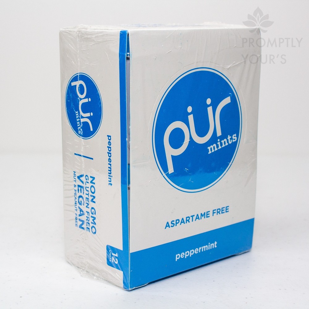 PUR Mints - Peppermint - Sugar-Free, 12-Pack