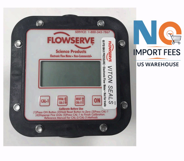 FlowServe Flowmeter Replacement Faceplate Only Meter Display Cover Part