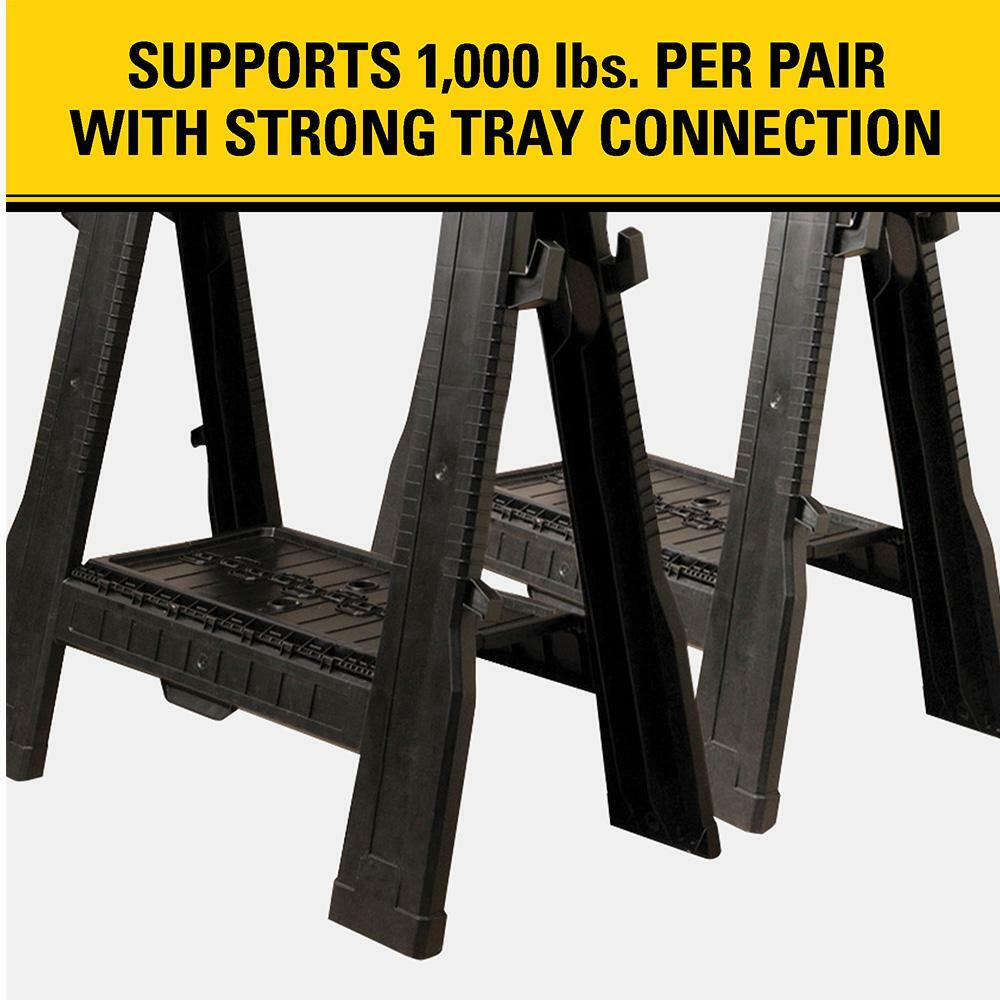 Stanley 31 in. Folding Sawhorse (2-Pack)