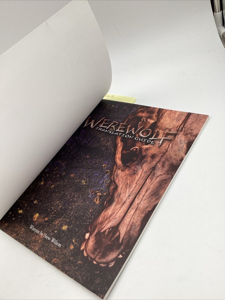 Werewolf Translation Guide Stew Wilson