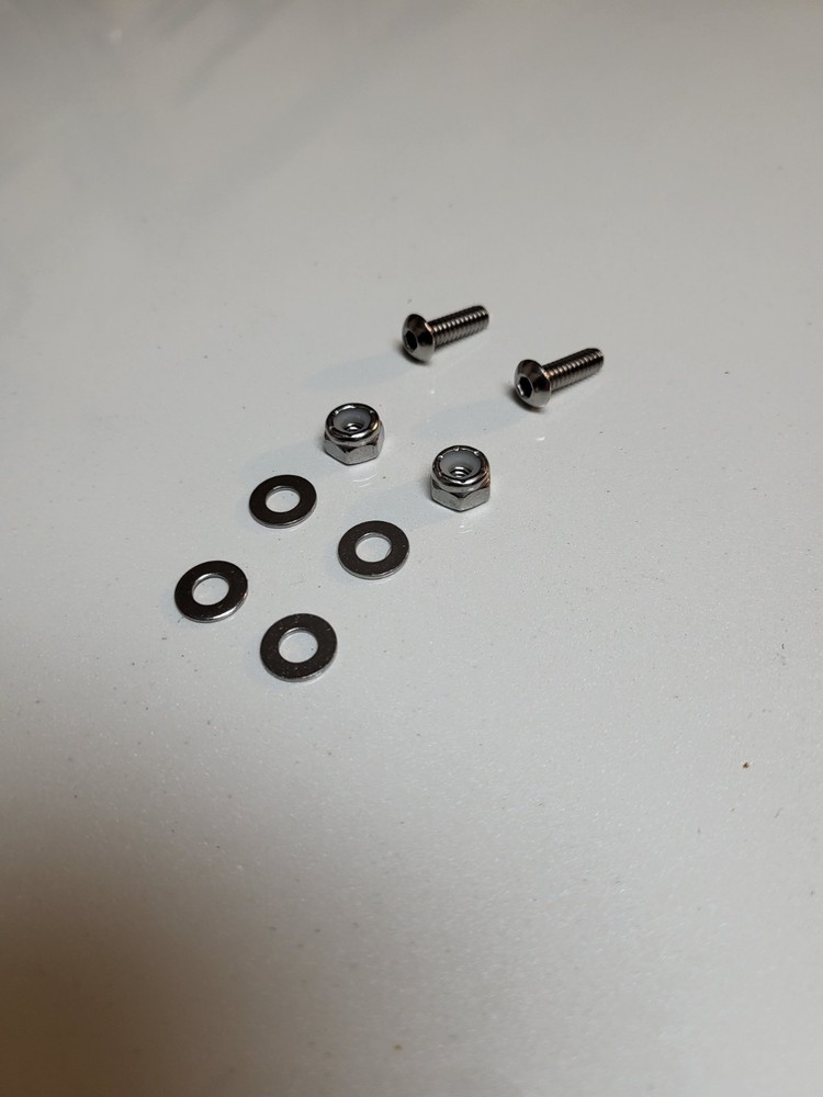 Stainless Steel Mailbox Replacement Hinges 2 Pack With Locking Nuts