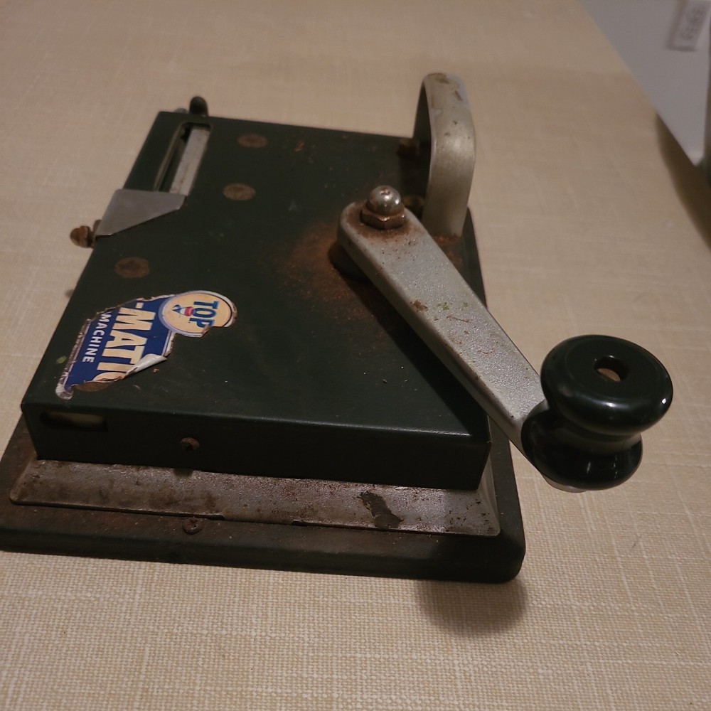 VTG Top-O-Matic Cigarette Machine Front Plate Cigarette Rolling Machine Parts