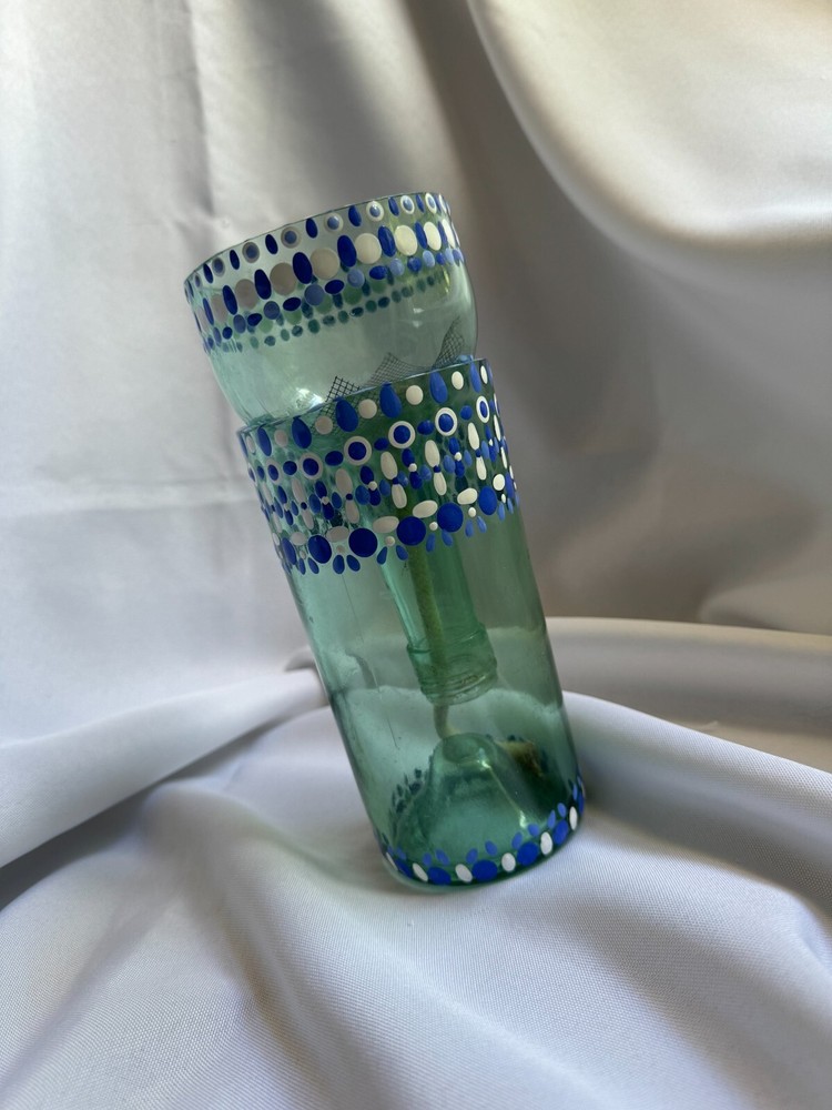 Hand Painted Wine Planter