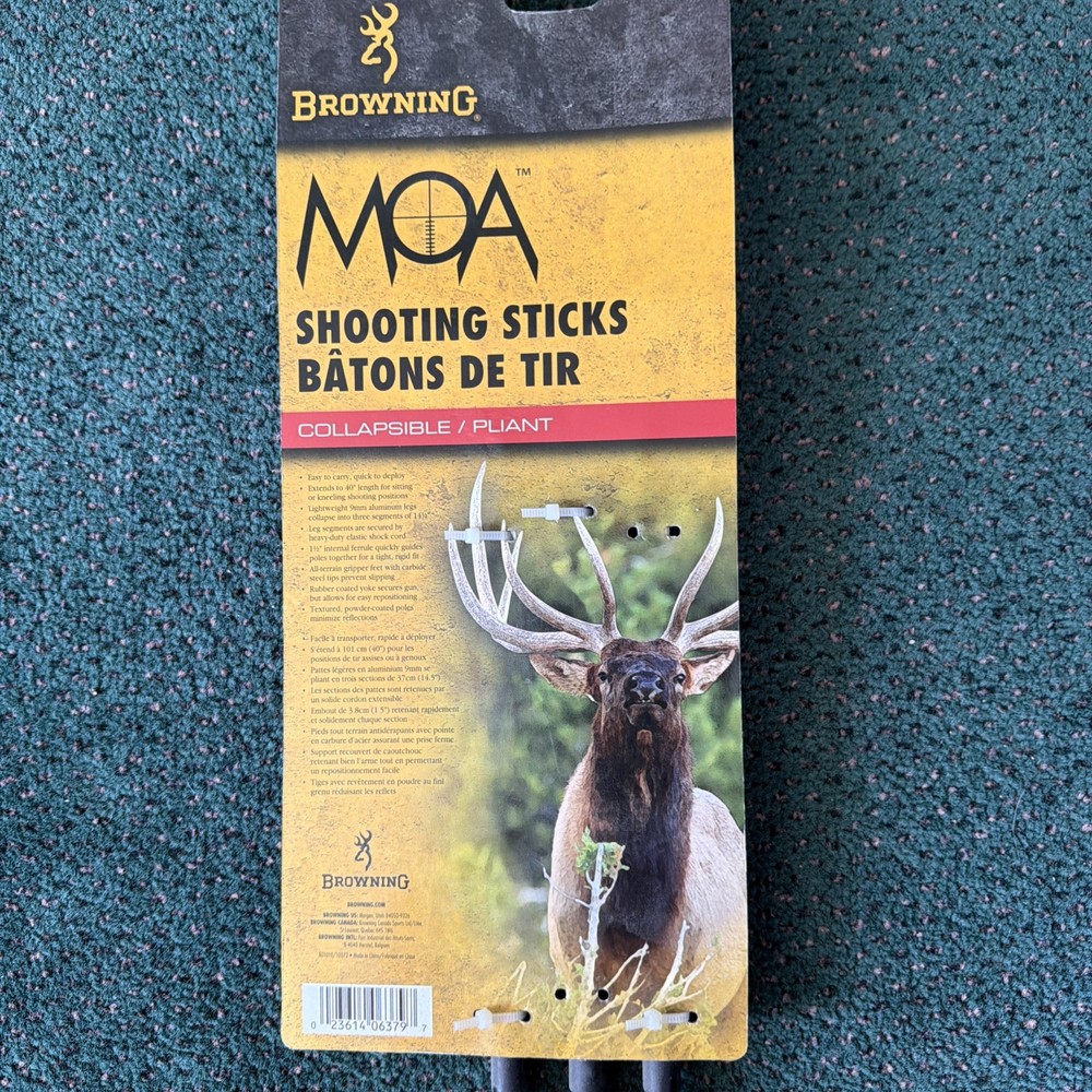 Browning MOA Shooting Sticks Collapsible Tripod mod 129364