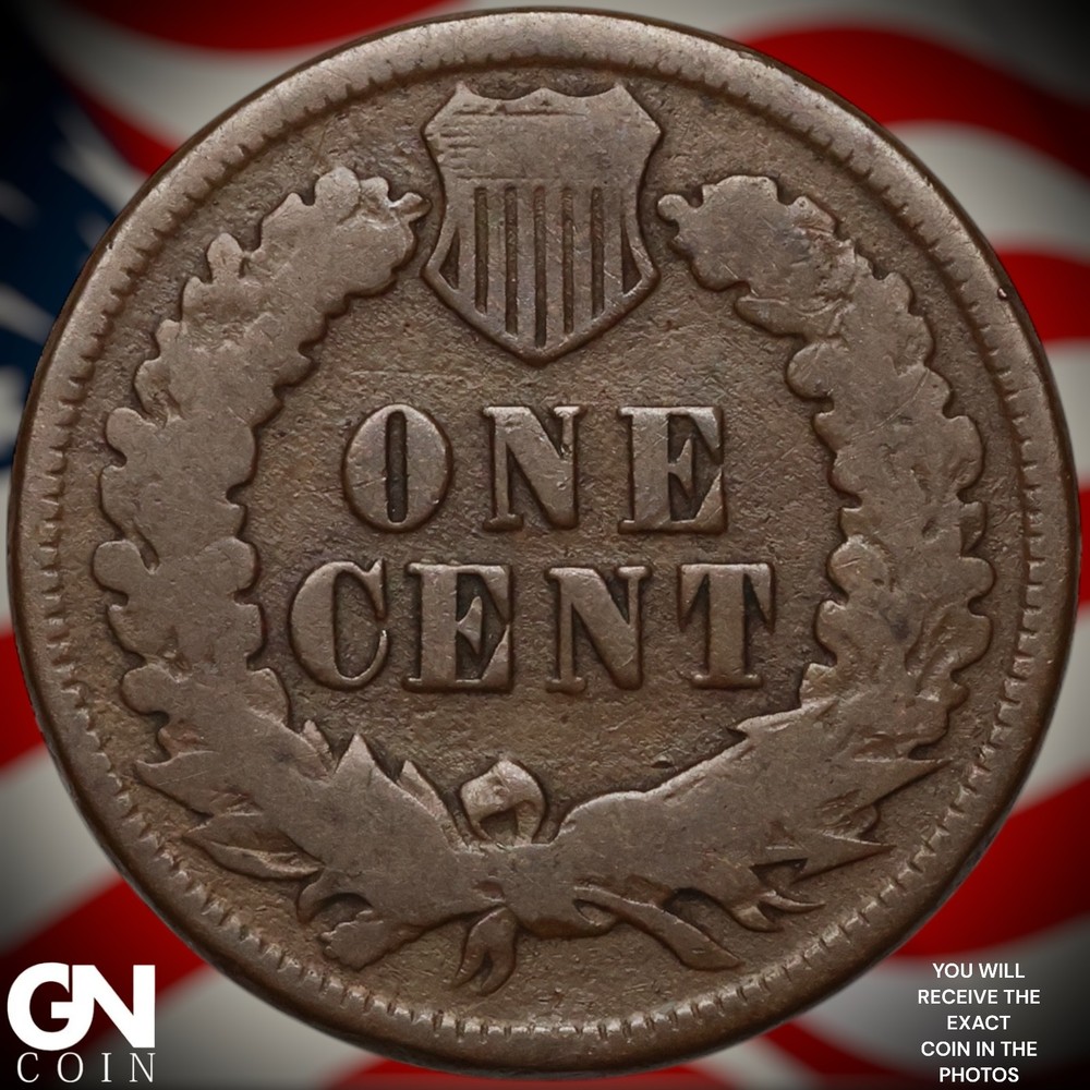 1875 Indian Head Cent Penny A7753