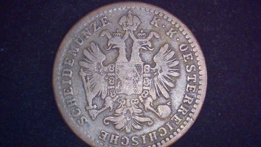 1860 A Austria 1 Kreuzer KM# 2186