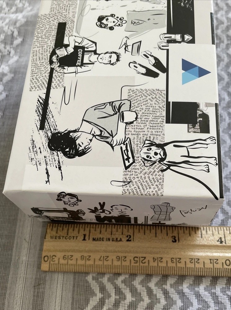 2 Small Decorative Boxes Black White Decor Creative Office Organizing Craft 5x4”
