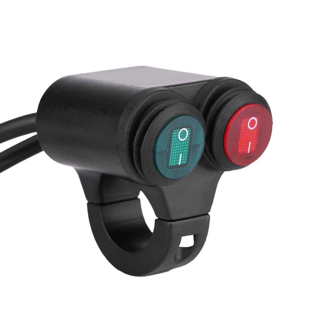 Universal Motorcycle Handlebar Switch, 22mm Aluminum Alloyual D default