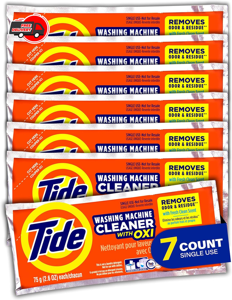 Tide Washing Machine Cleaner, 7-Count Single Use