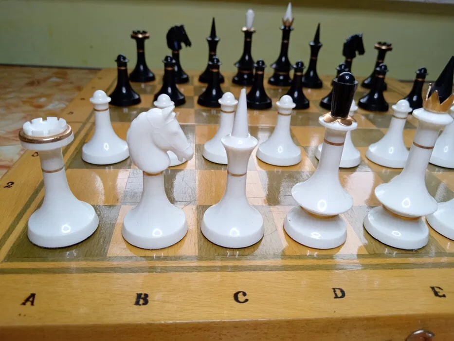 Vintage Carbolite Olympic Chess Set Soviet USSR