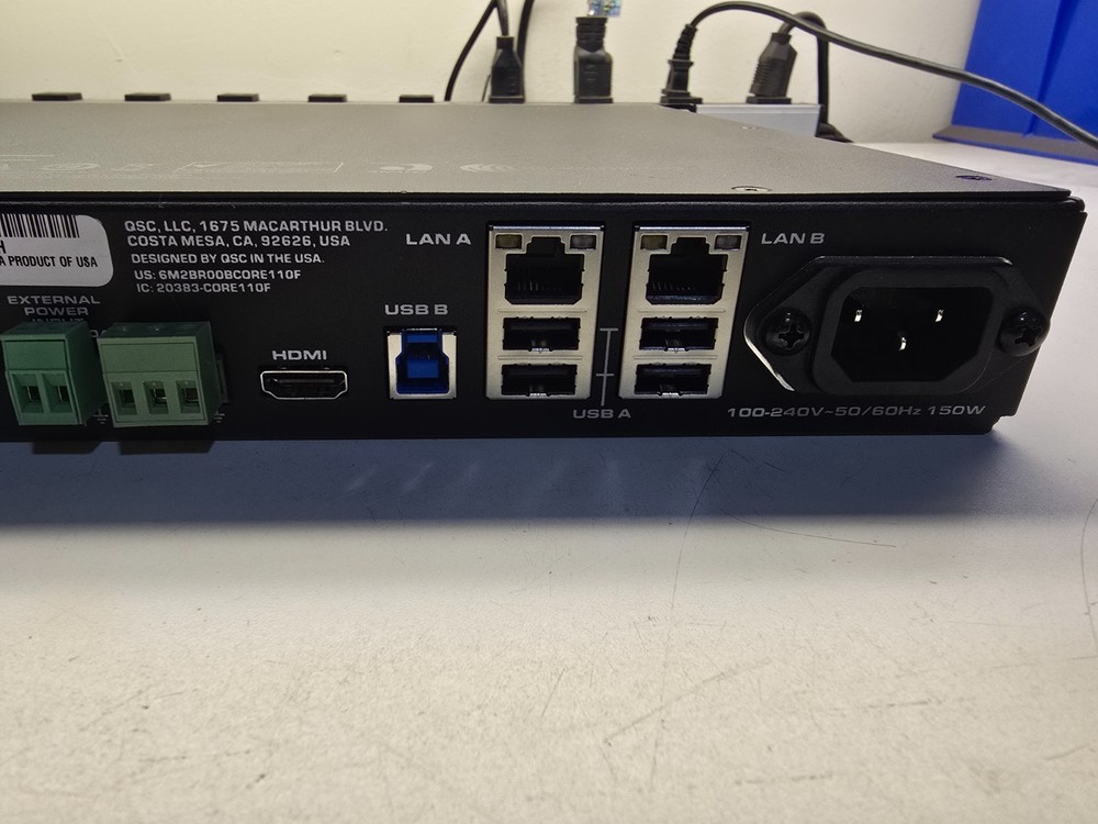 QSC Q-SYS CORE 110F RACK MOUNTABLE DIGITAL SIGNAL PROCESSOR