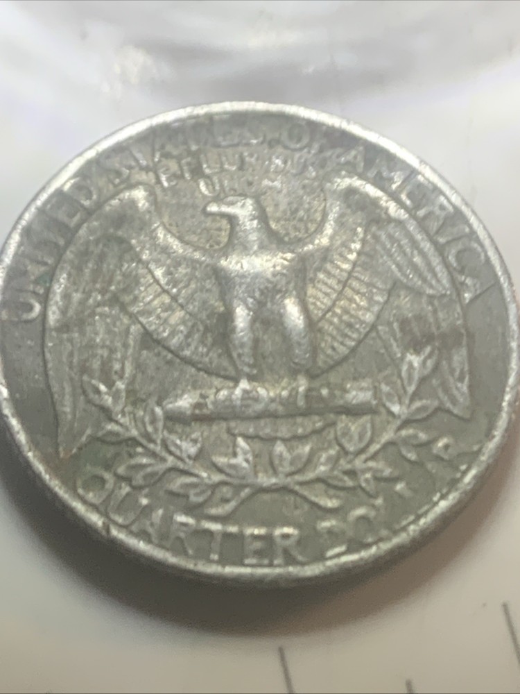 1985 P MISSING CLAD QUARTER - BOTH SIDES - 5.5 - 5.6 Grams