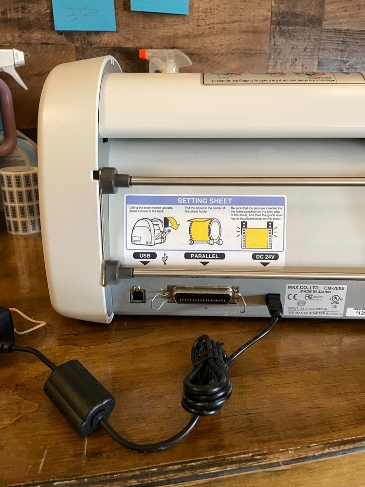 The Max Graphics System CM-200E with power cord