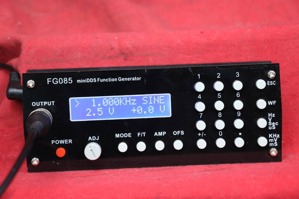 JYE Tech FGo85 miniDDS Function Generator Assembled with PS and leads.