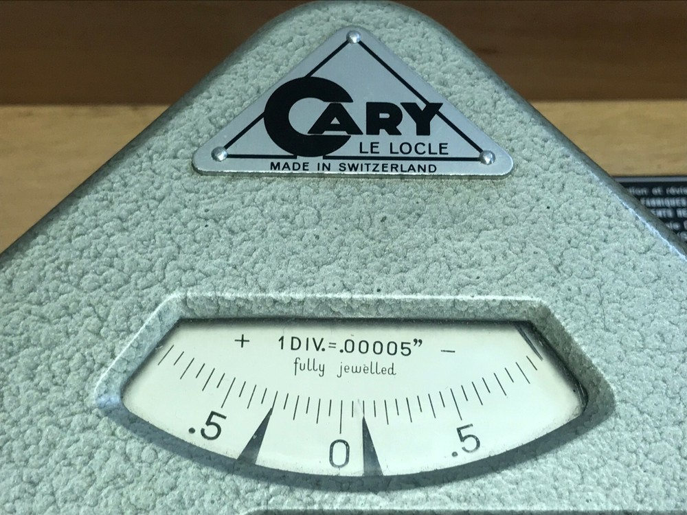 NICE SWISS MADE CARY BENCH MICROMETER .00005 "