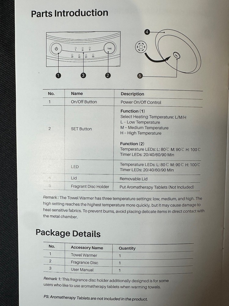 20L Towel Warmer