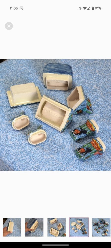 Original Hand Painted Talavera Bathroom Set