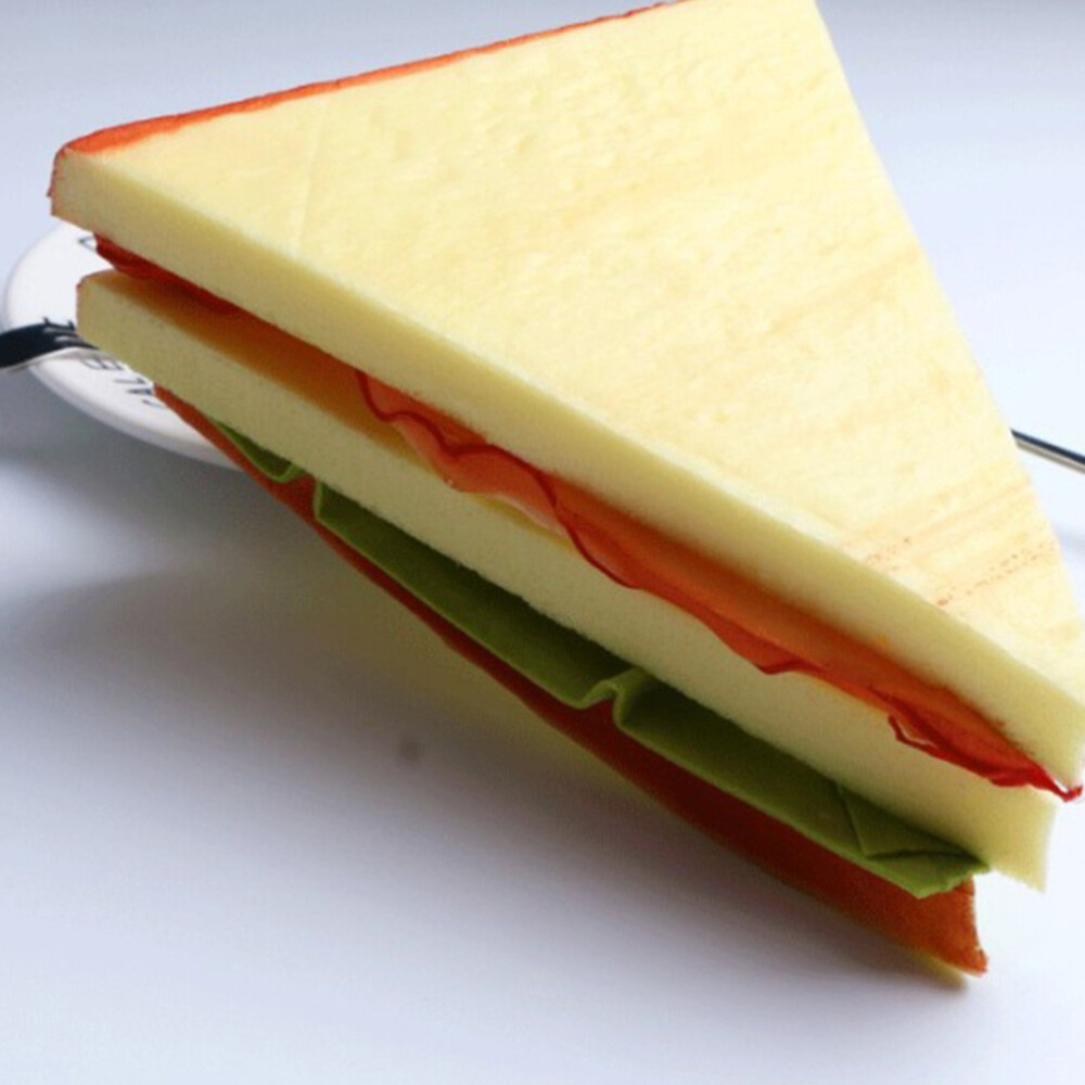 2PCS Burger Model Fake Hamburger Artificial Bread Simulation Food Display Prop