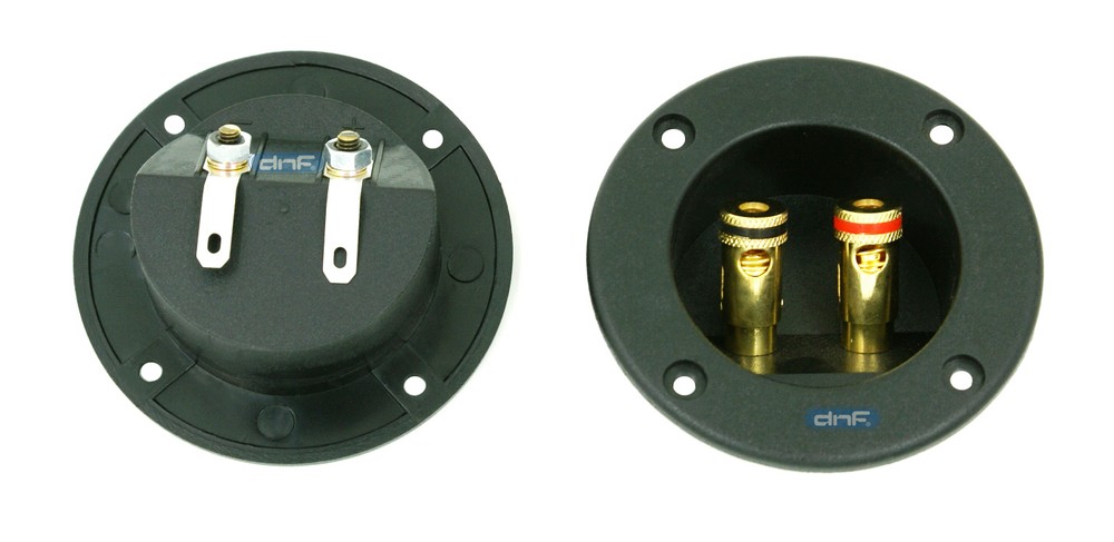 10 PACK SPEAKER BOX TERMINAL ROUND SPRING CUP CONNECTOR SUBWOOFER ENCLOSURE